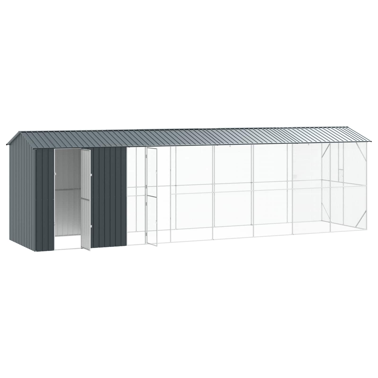 Gabbia per uccelli Antracite 860 x 208 x 247 cm Acciaio zincato | homemem39