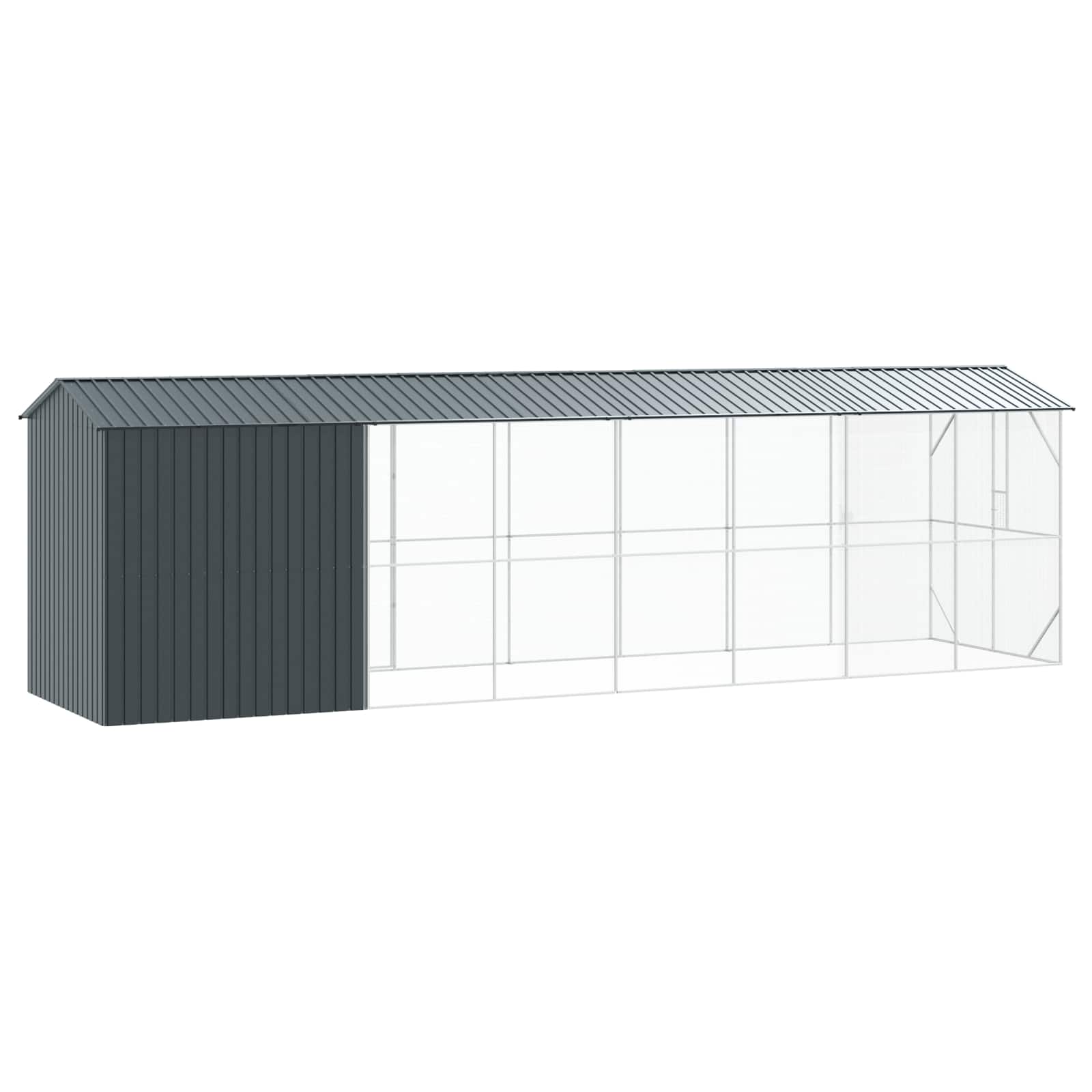 Gabbia per uccelli Antracite 860 x 208 x 247 cm Acciaio zincato | homemem39