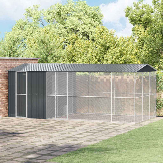 Gabbia per uccelli Antracite 645 x 310 x 247 cm Acciaio zincato