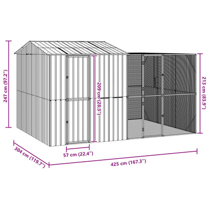 Gabbia per uccelli Antracite 425 x 304 x 247 cm Acciaio zincato | homemem39