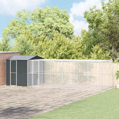 Gabbia per uccelli Antracite 845 x 304 x 247 cm Acciaio zincato