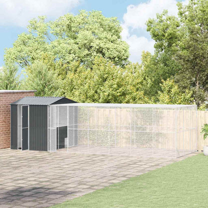 Gabbia per uccelli Antracite 845 x 304 x 247 cm Acciaio zincato