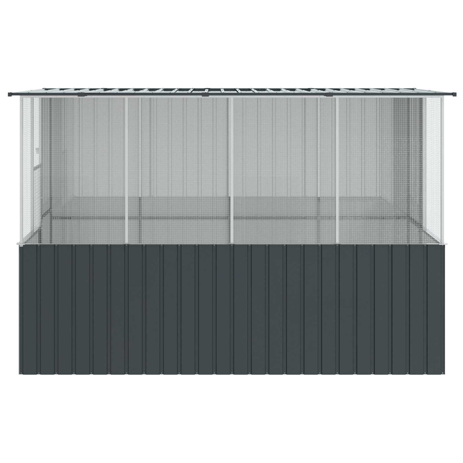 Gabbia per uccelli Antracite 165 x 318 x 200 cm Acciaio zincato | homemem39
