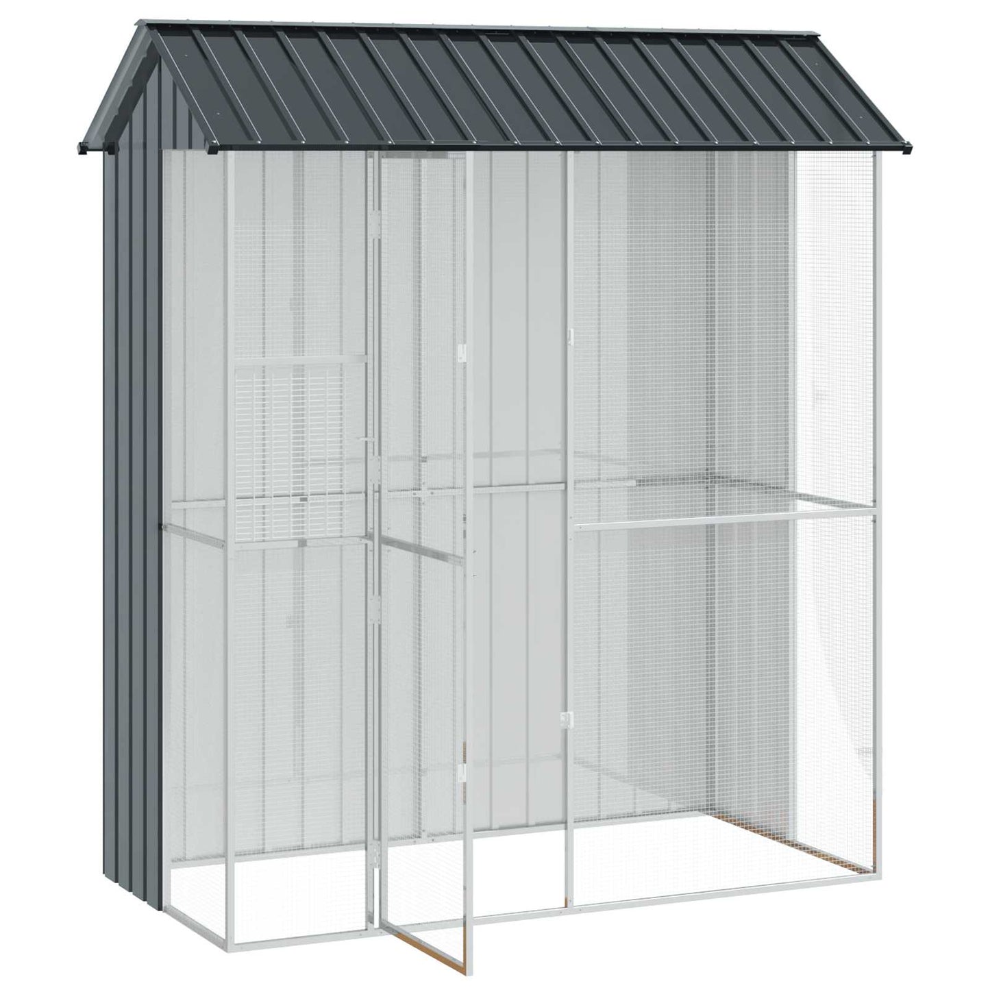 Gabbia per uccelli Antracite 215 x 110 x 247 cm Acciaio zincato | homemem39