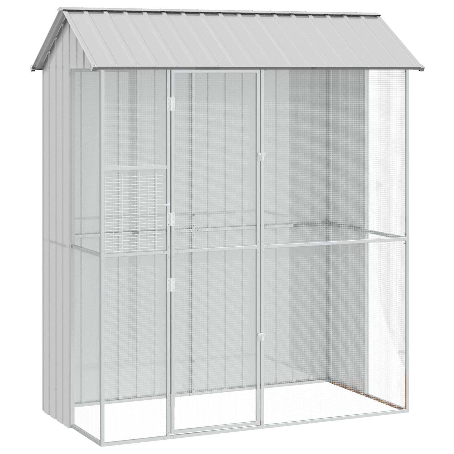 Gabbia per uccelli Grigio 215 x 110 x 247 cm Acciaio zincato | homemem39