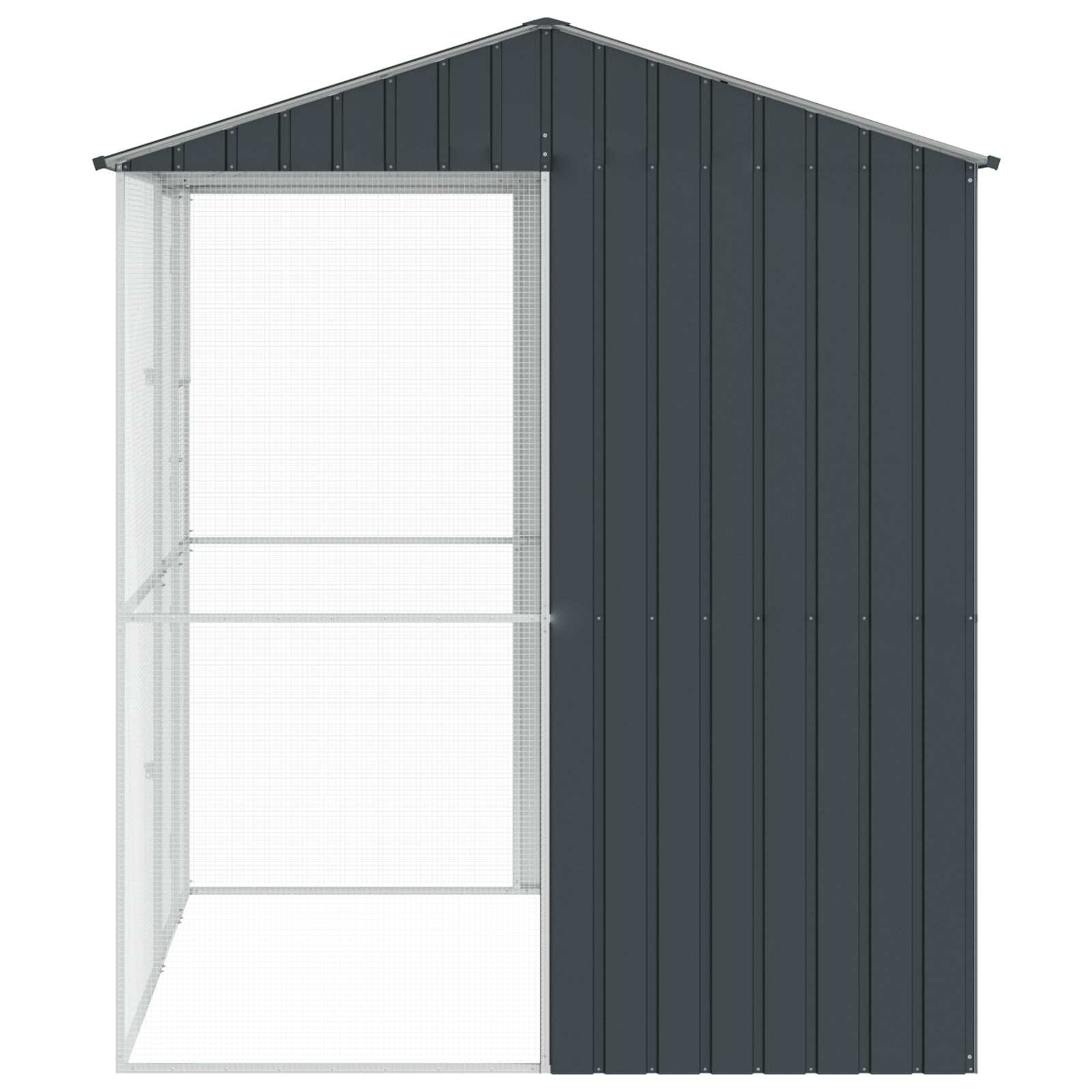 Gabbia per uccelli Antracite 215 x 210 x 247 cm Acciaio zincato - homemem39