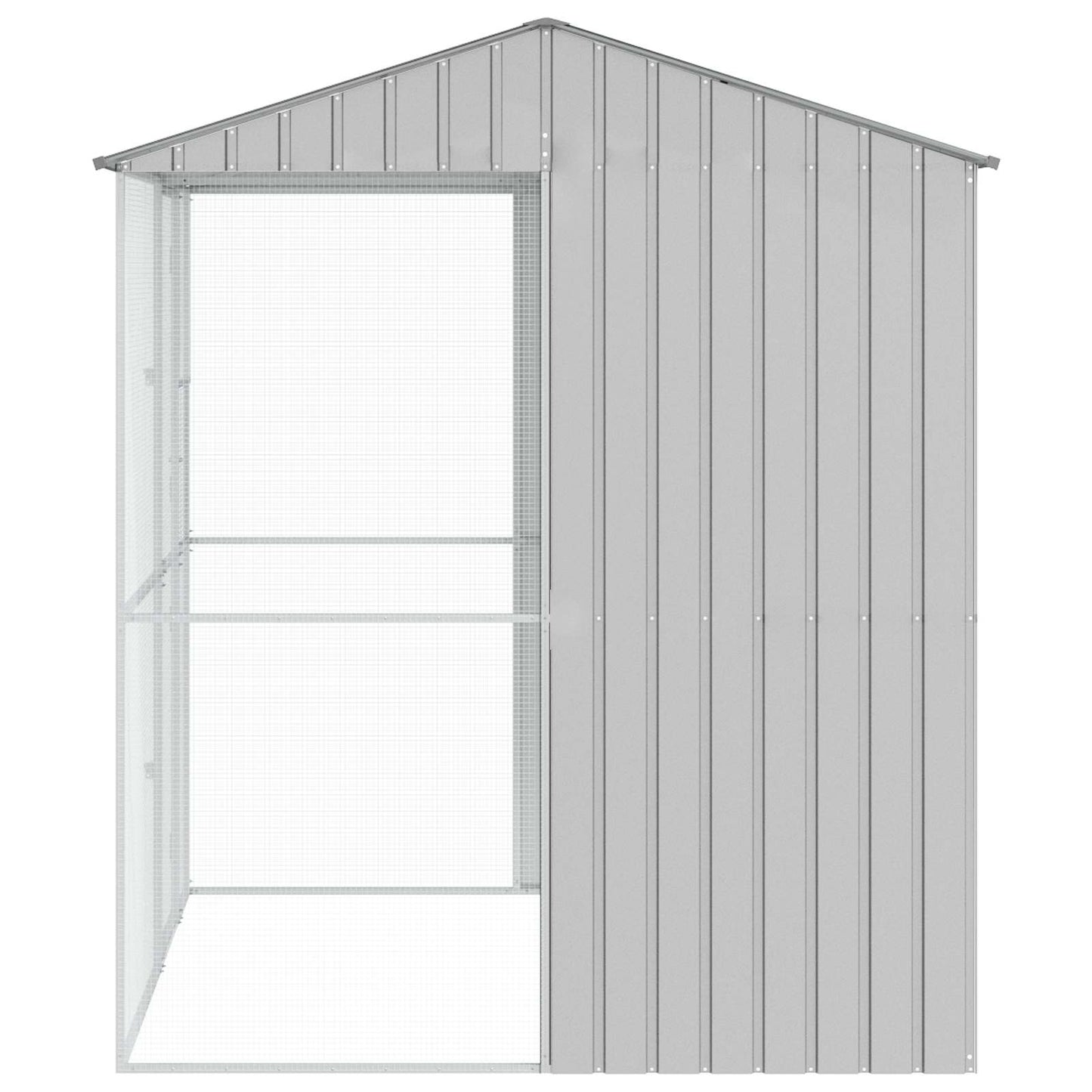Gabbia per uccelli Grigio 215 x 210 x 247 cm Acciaio zincato | homemem39