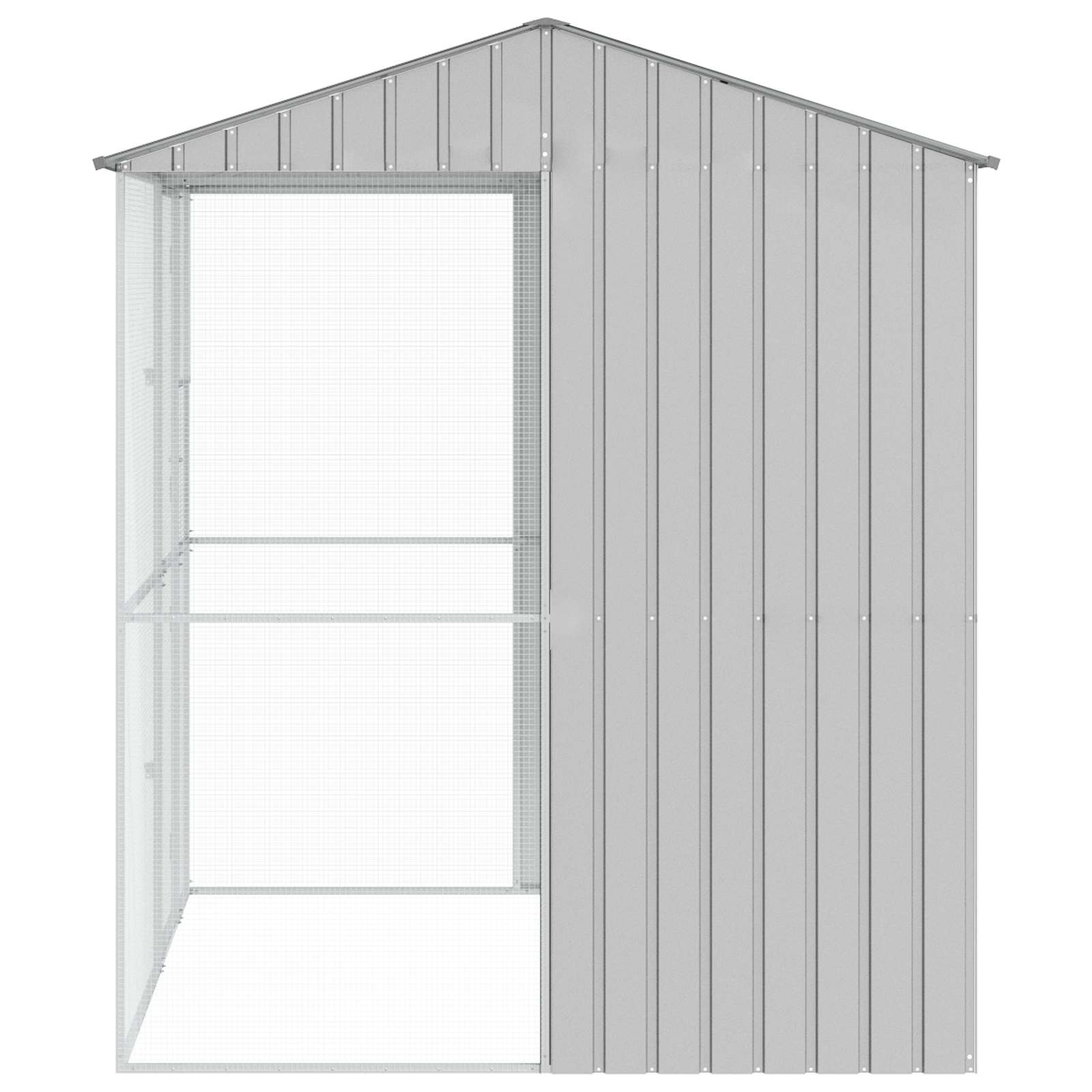 Gabbia per uccelli Grigio 215 x 210 x 247 cm Acciaio zincato | homemem39