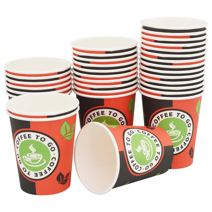 Tazze da Caffè in Carta con Coperchi 1000 pz 8oz 240 ml | homemem39