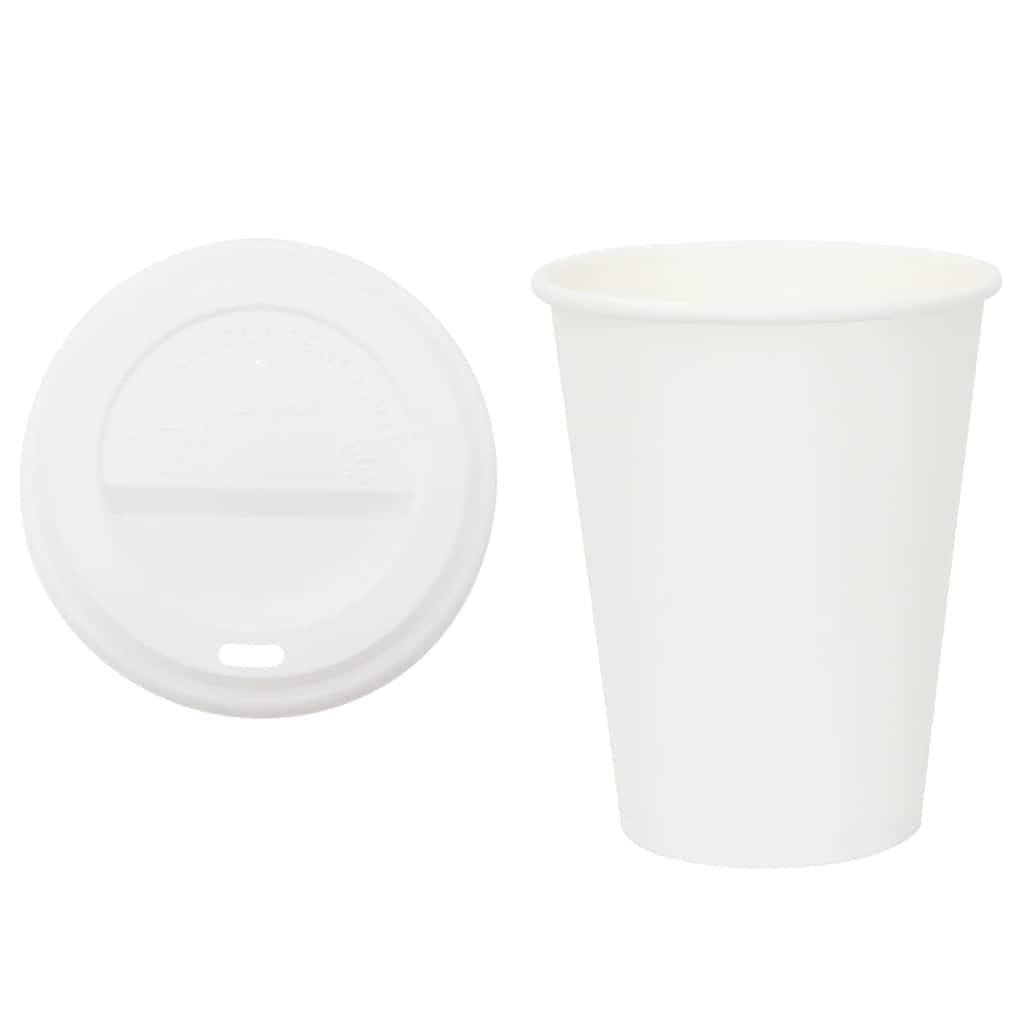 Tazze da Caffè in Carta con Coperchi 1000 pz 12oz 300 ml | homemem39