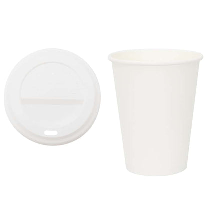Tazze da Caffè in Carta con Coperchi 1000 pz 12oz 300 ml | homemem39