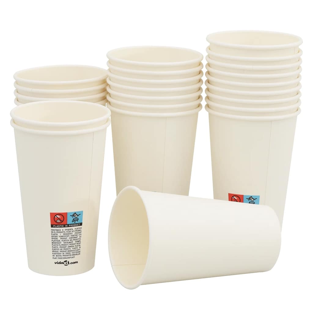 Tazze da Caffè in Carta con Coperchi 1000 pz 16oz 400 ml | homemem39