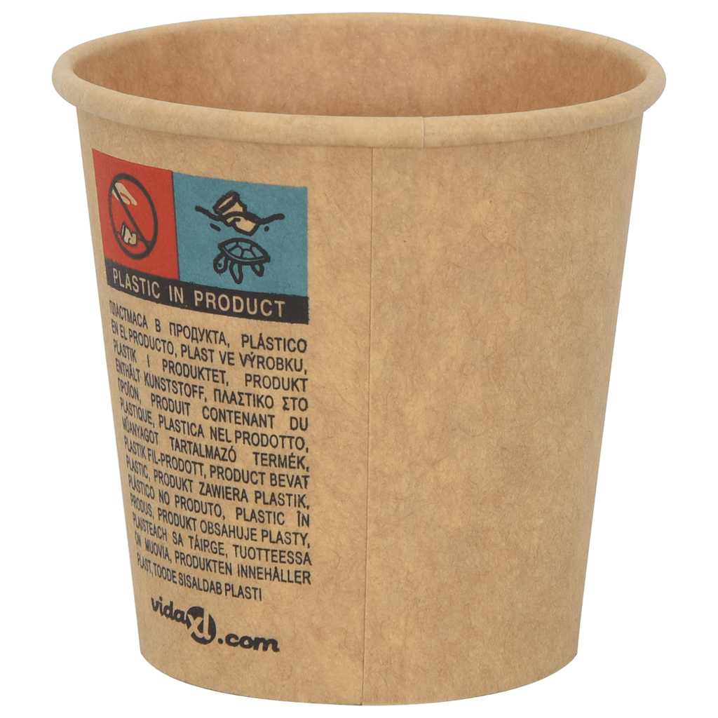 Tazze da Caffè in Carta con Coperchi 1000 pz 4oz 100 ml | homemem39