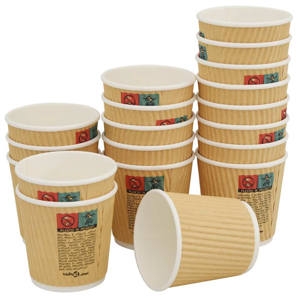 Tazze da Caffè in Carta con Coperchi 1000 pz 4oz 100 ml | homemem39
