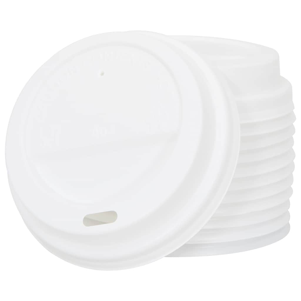 Tazze da Caffè in Carta con Coperchi 1000 pz 8oz 200 ml | homemem39