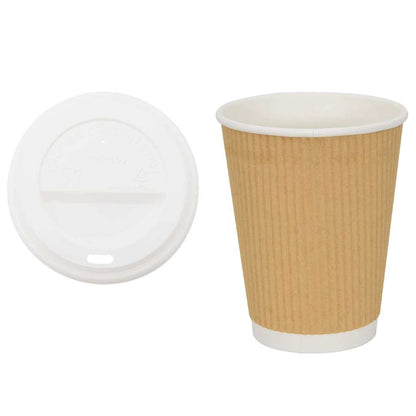 Tazze da Caffè in Carta con Coperchi 1000 pz 16oz 400 ml | homemem39