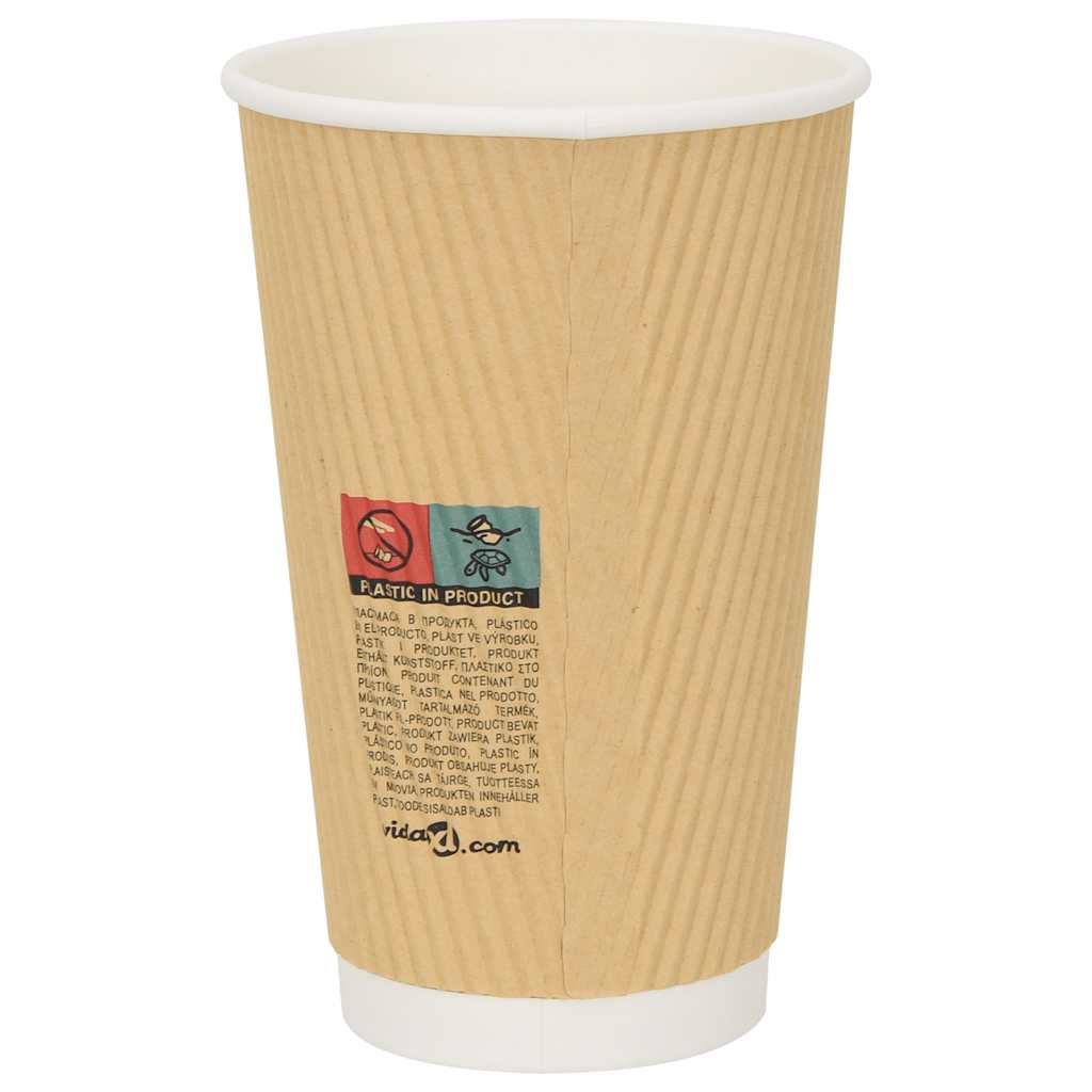 Tazze da Caffè in Carta con Coperchi 1000 pz 16oz 400 ml | homemem39
