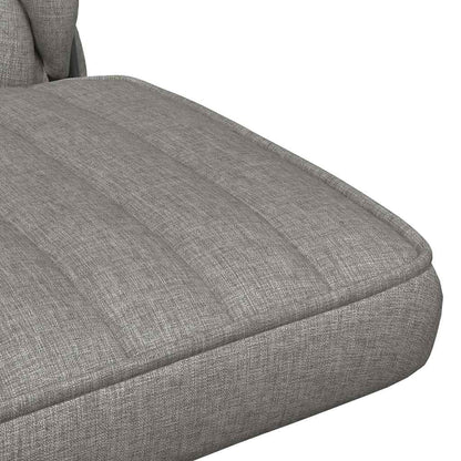 Sedia da Ufficio Girevole Grigio Chiaro in Tessuto - homemem39