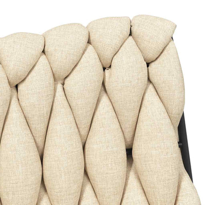 Sedia da Ufficio Girevole Crema in Tessuto - homemem39