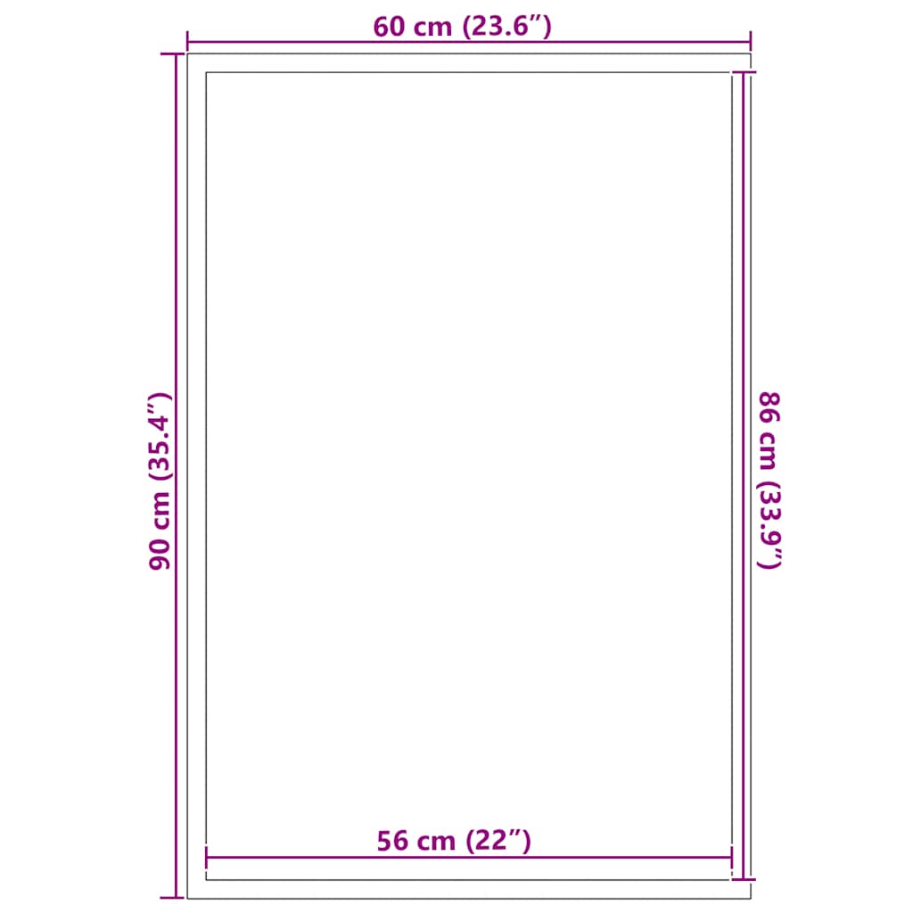 Zerbino Antracite 60x90 cm | homemem39