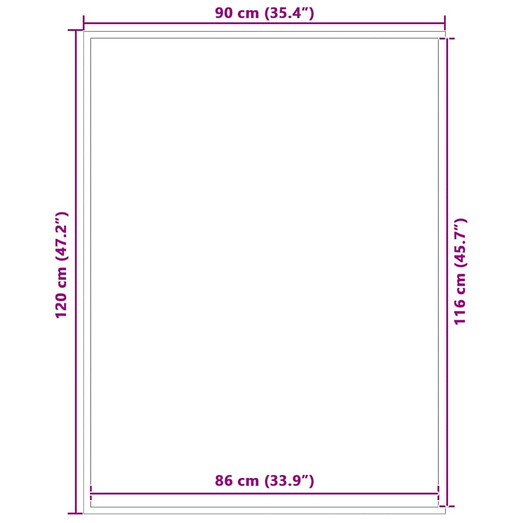 Zerbino Antracite 90x120 cm | homemem39