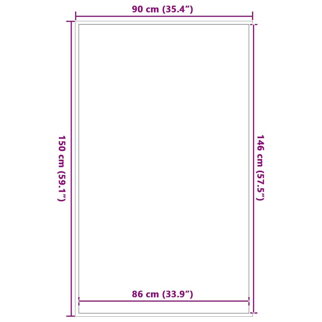 Zerbino Antracite 90x150 cm | homemem39