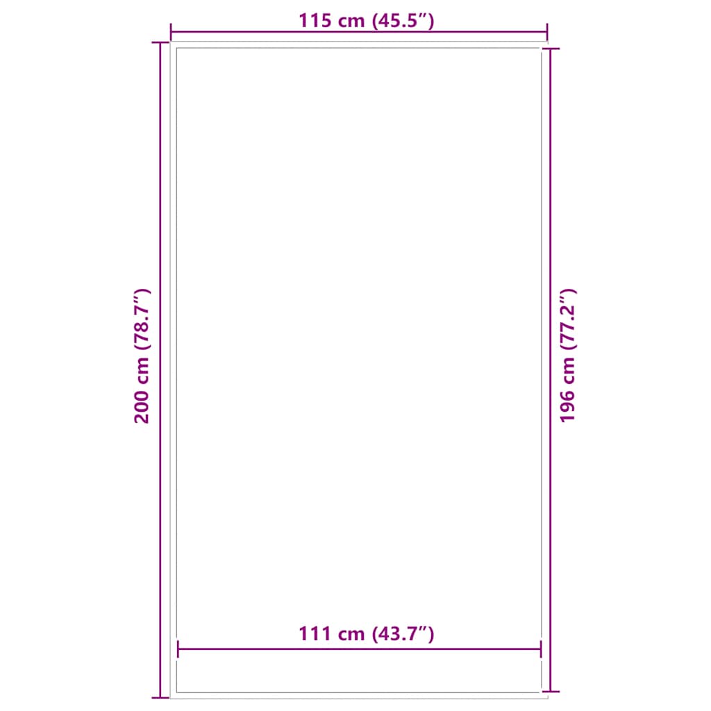 Zerbino Antracite 115x200 cm | homemem39