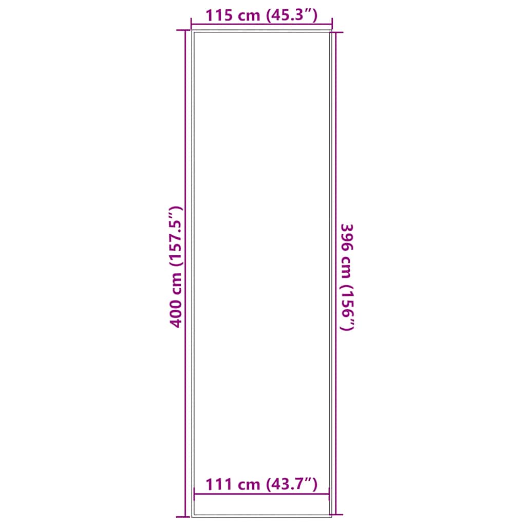 Zerbino Antracite 115x400 cm | homemem39