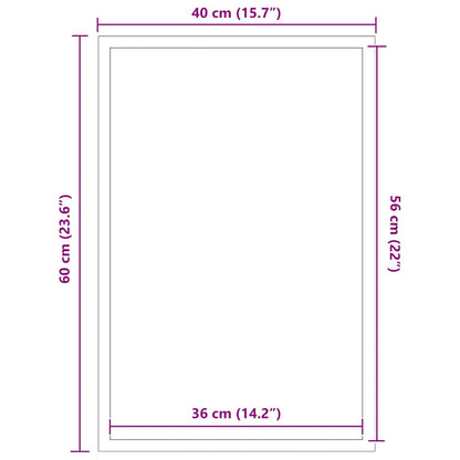 Zerbino Nero 40x60 cm