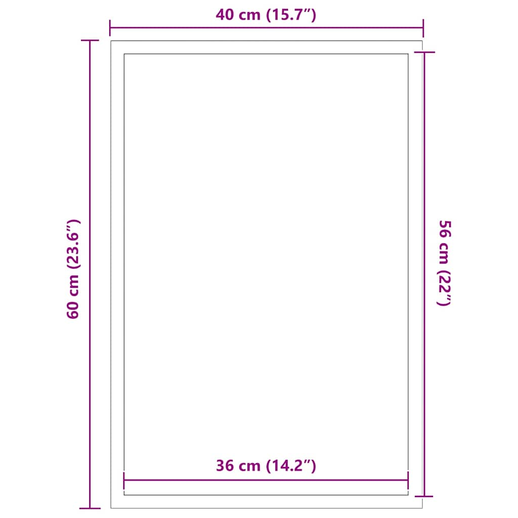 Zerbino Marrone 40x60 cm