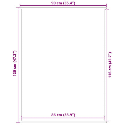 Zerbino Marrone 90x120 cm