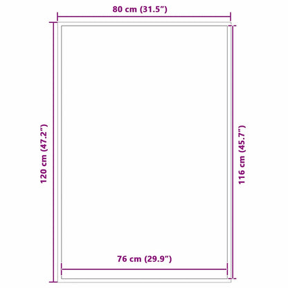 Tappetino Nero 80 x 120 cm Polipropilene | homemem39
