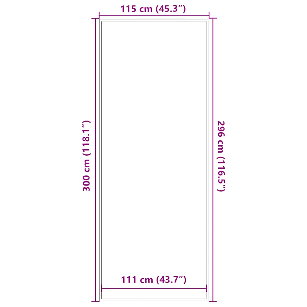 Zerbino a Strisce Nere e Grigie 115x300 cm | homemem39