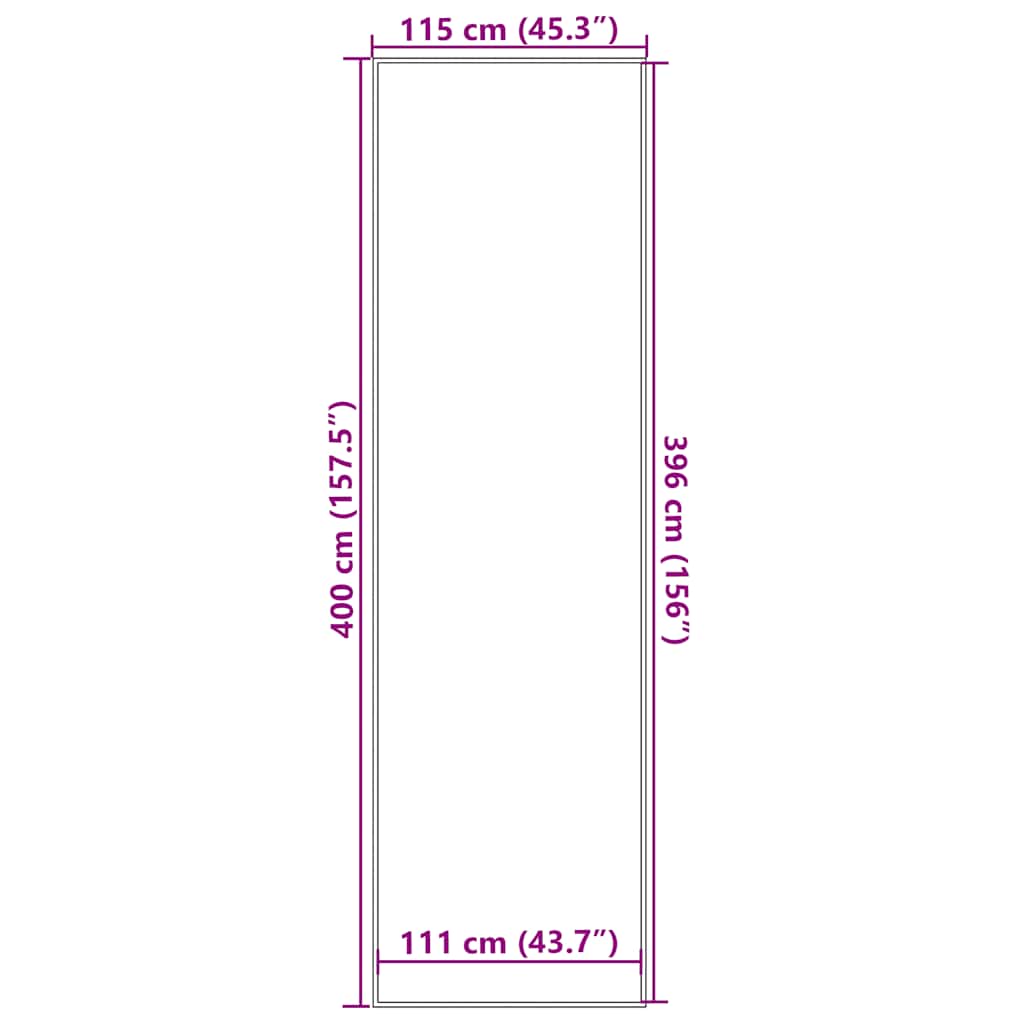 Zerbino a Strisce Nere e Grigie 115x400 cm | homemem39
