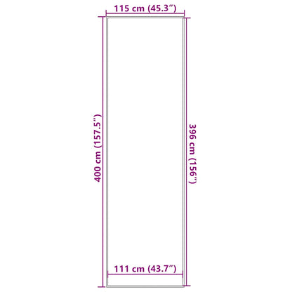 Zerbino a Strisce Nere e Grigie 115x400 cm | homemem39