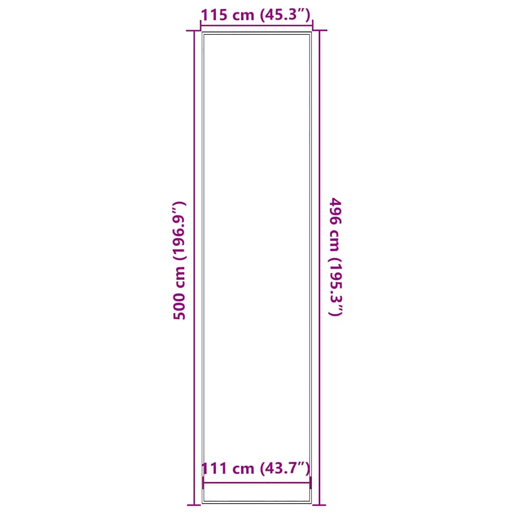 Zerbino a Strisce Nere e Grigie 115x500 cm | homemem39