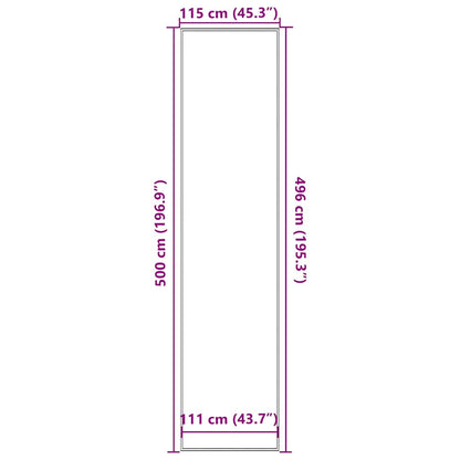 Zerbino a Strisce Nere e Grigie 115x500 cm | homemem39