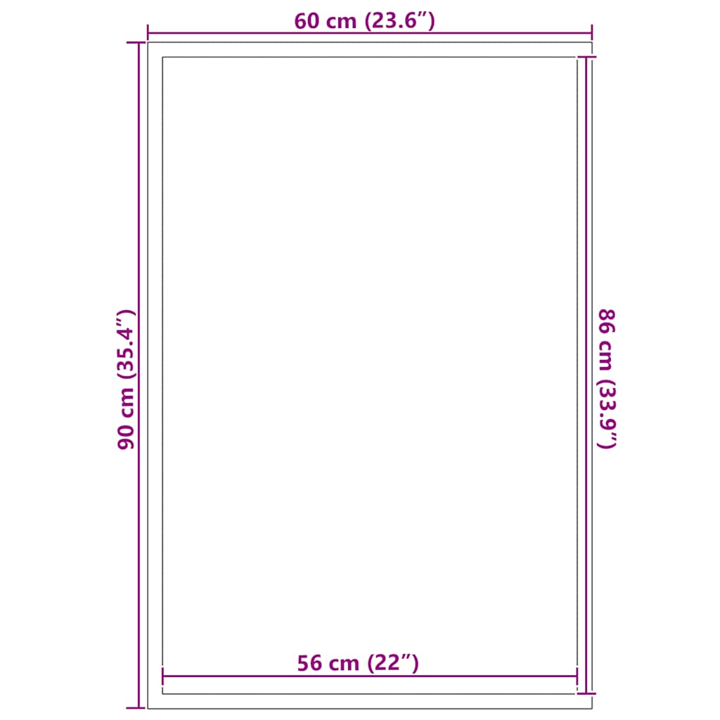 Zerbino Antracite 60x90 cm | homemem39