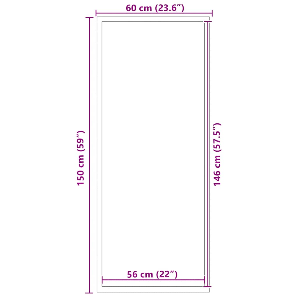 Zerbino Antracite 60x150 cm | homemem39