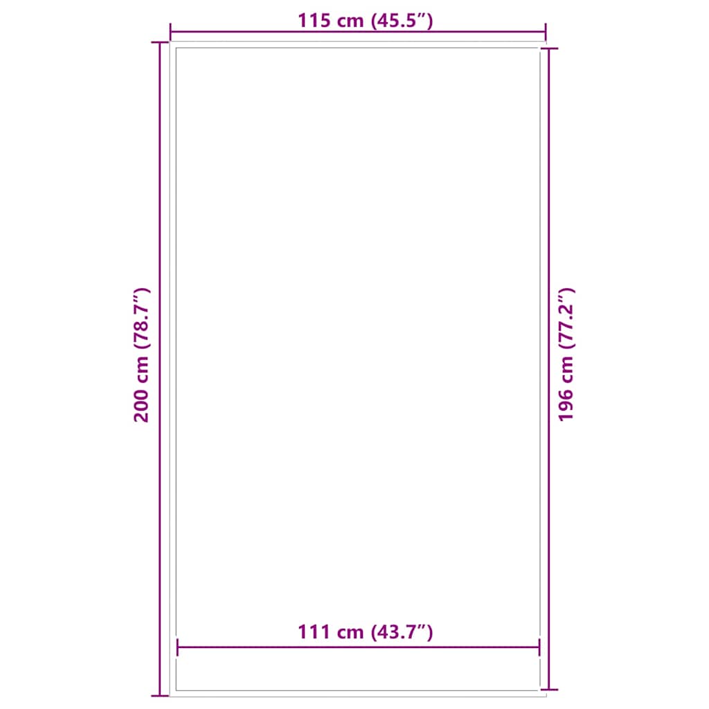 Zerbino Antracite 115x200 cm | homemem39
