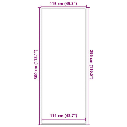 Zerbino Antracite 115x300 cm | homemem39