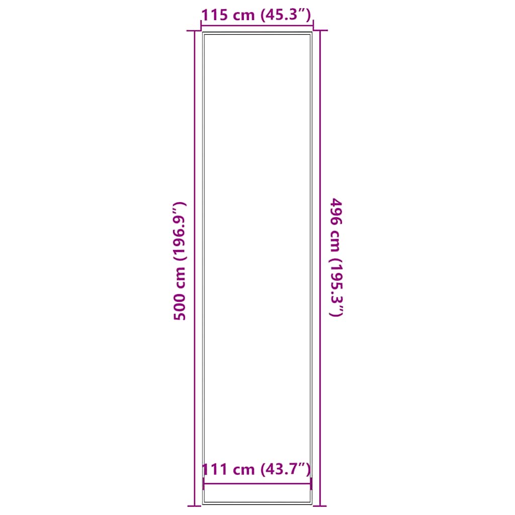 Zerbino Antracite 115x500 cm | homemem39