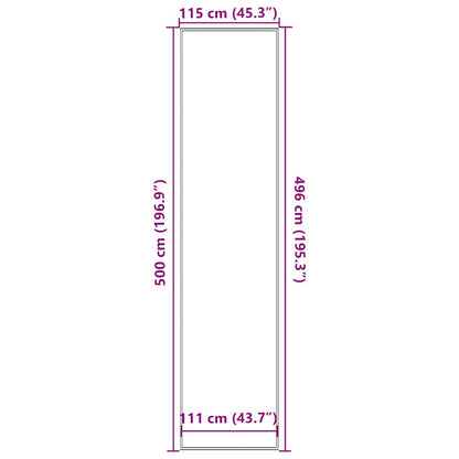 Zerbino Antracite 115x500 cm | homemem39