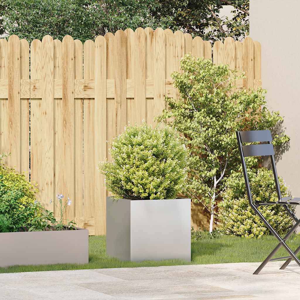 Fioriera 40x40x40 cm in Acciaio Inox - homemem39