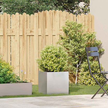 Fioriera 40x40x40 cm in Acciaio Inox - homemem39