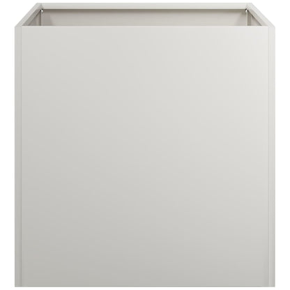 Fioriera 40x40x40 cm in Acciaio Inox - homemem39