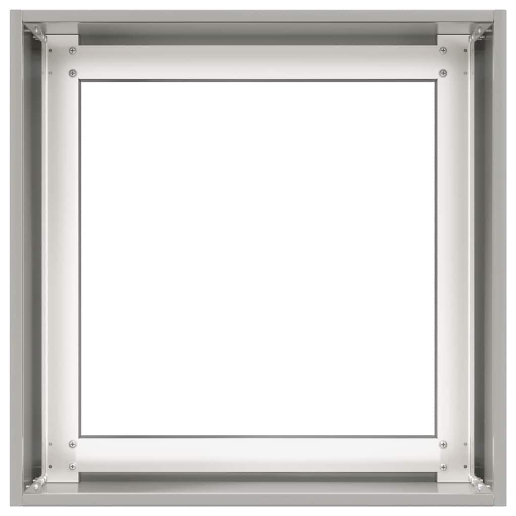 Fioriera 40x40x40 cm in Acciaio Inox - homemem39