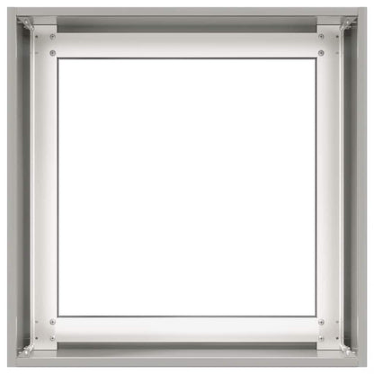 Fioriera 40x40x40 cm in Acciaio Inox - homemem39