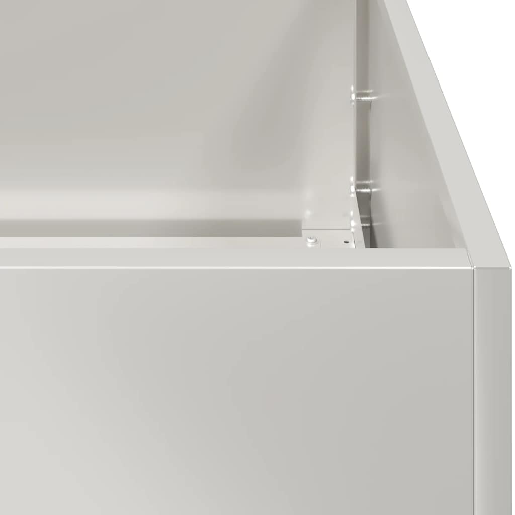 Fioriera 40x40x40 cm in Acciaio Inox - homemem39