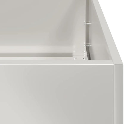 Fioriera 40x40x40 cm in Acciaio Inox - homemem39